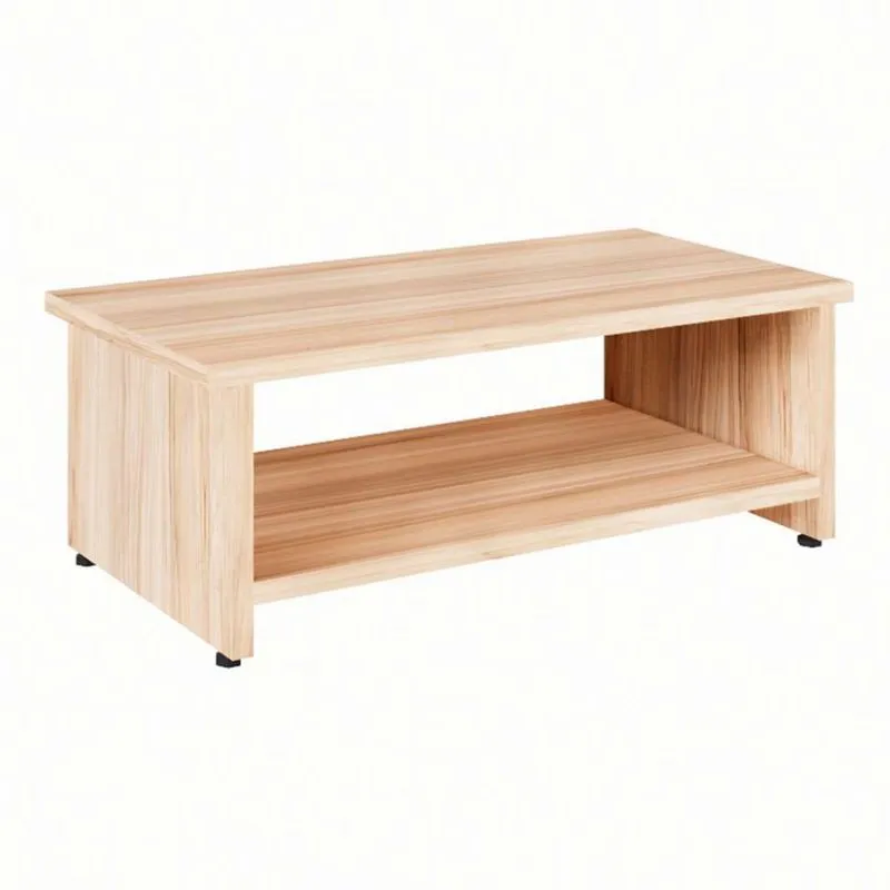 Mesa de Centro Module Calvi MDP Retangular Fosco Natural