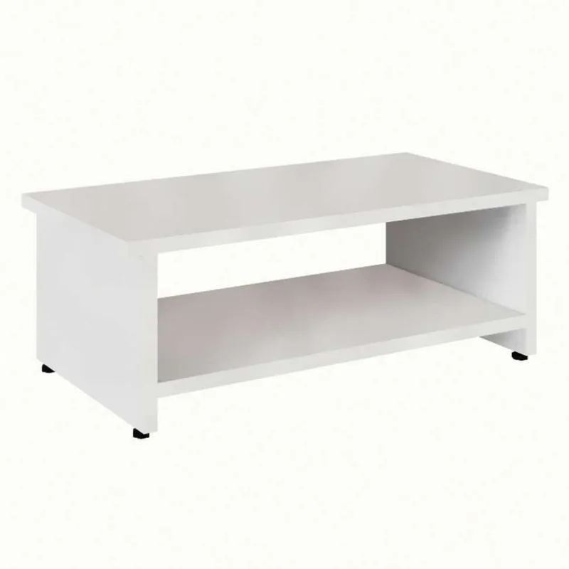 Mesa de Centro Modern Design Module Retangular Fosca Branca