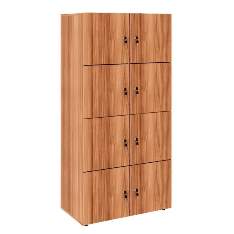 Armário Locker 8 Portas Modern Design Module MDP Nogal Sevilha
