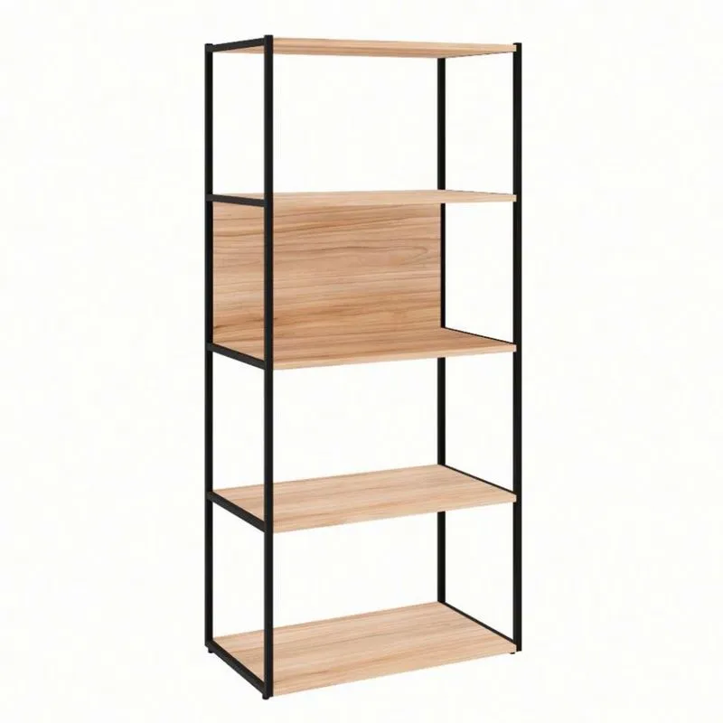 Estante Industrial Modern Design Shelf Metal e MDP 139cm Calvi e Preto