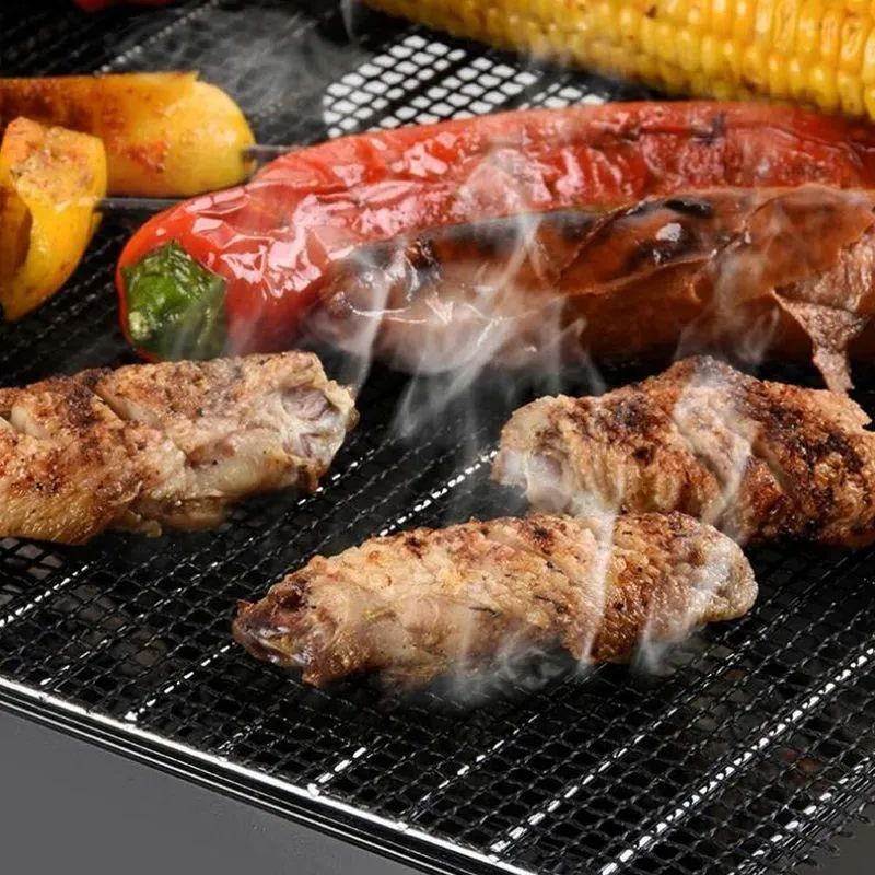 Manta Tela Grelha Para Churrasco Chapa Antiaderente Teflon