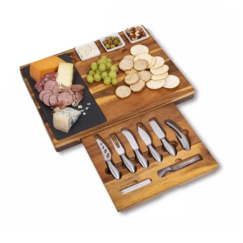 Tábua Bambu Nz269 Frios 9 Mini Talheres Aço, 3 Tigelas