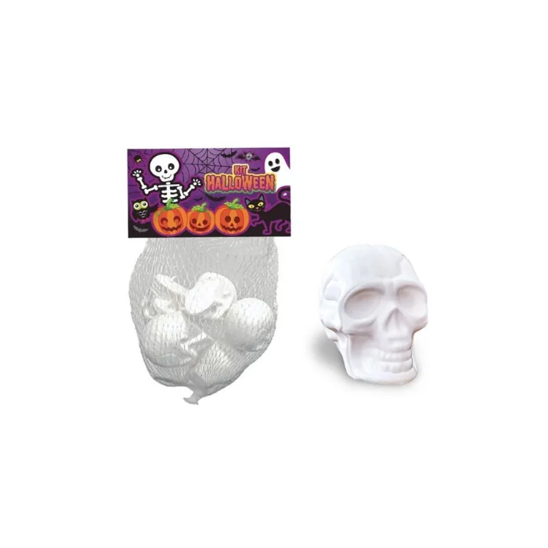Mini Cranios Decoração Halloween - 6 peças - Brasilflex