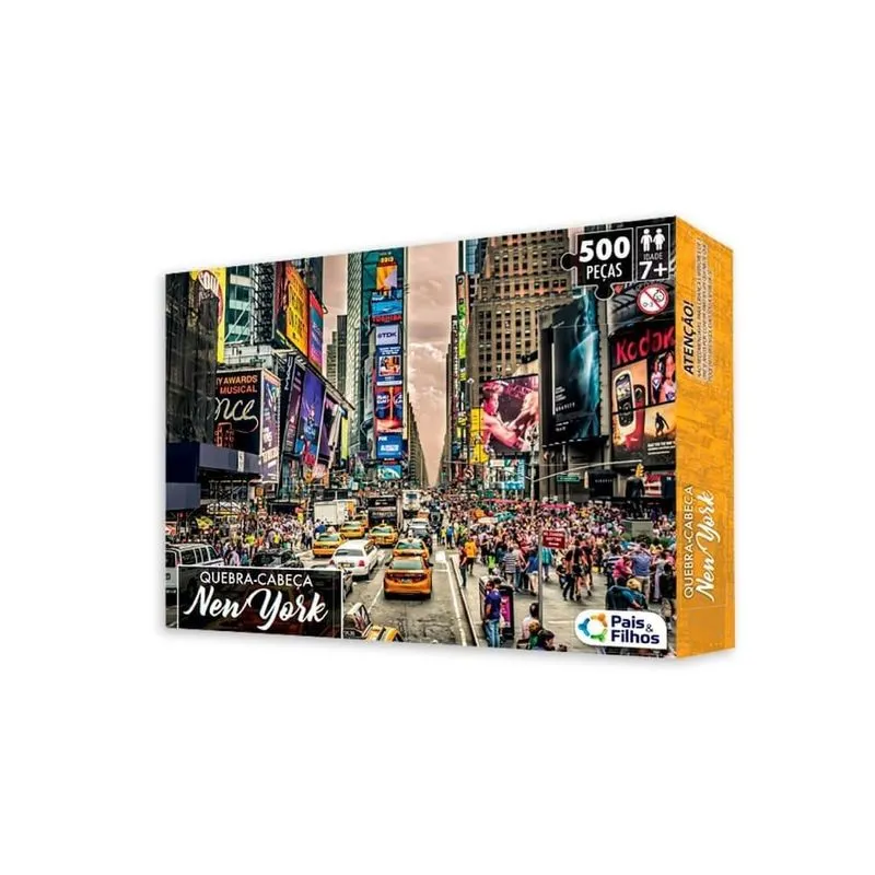 Quebra-Cabeça New York 500 Peças - Pais e Filhos