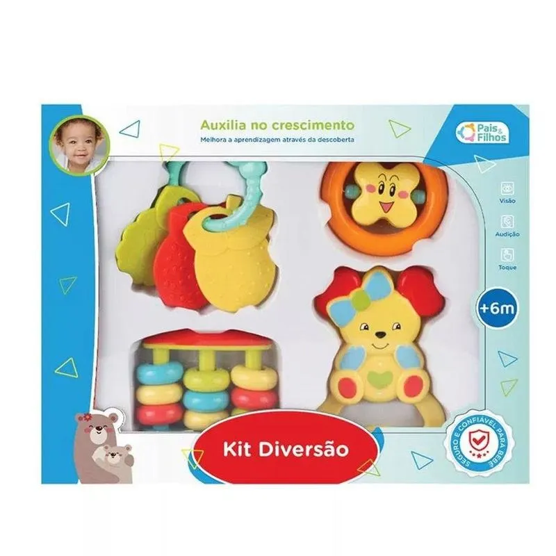 Brinquedo Educativo Pais E Filhos Kit Diversão (MP)