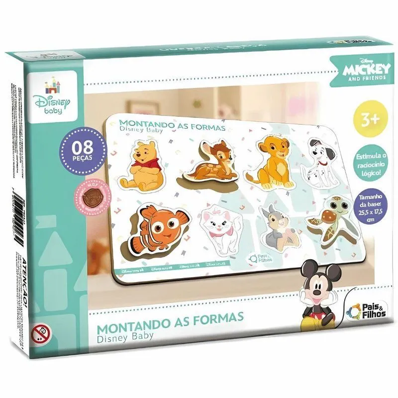 Jogo Montando As Formas Disney Baby - Pais E Filhos