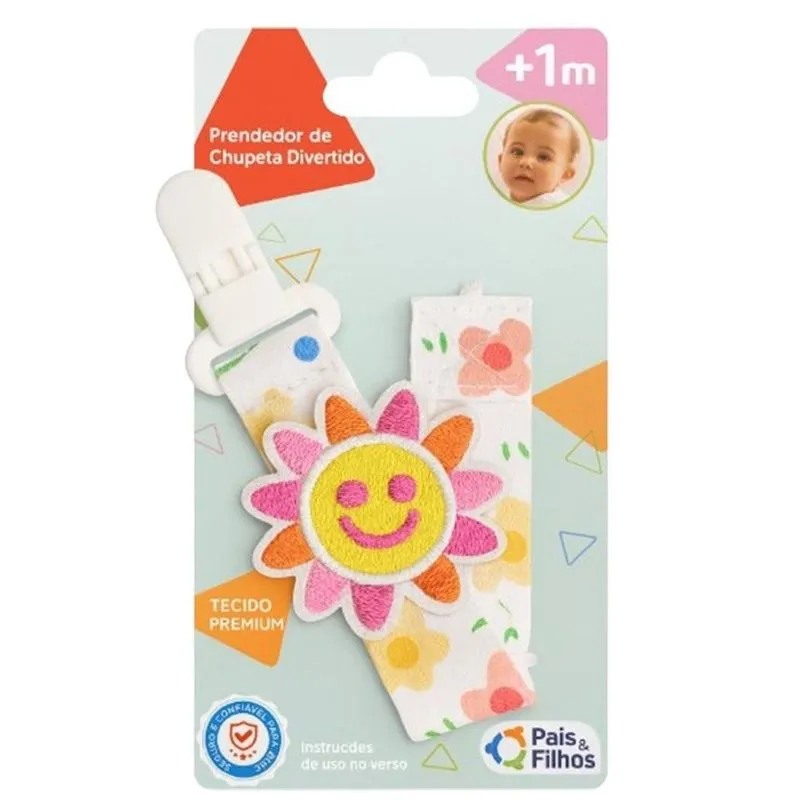 Prendedor De Chupeta Pais E Filhos Sol (MP)
