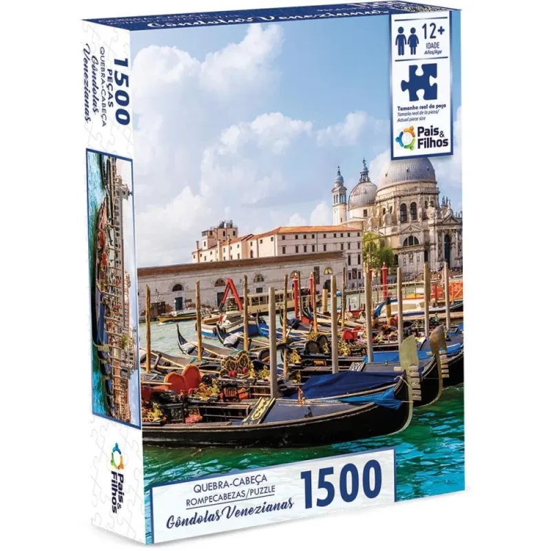 QUEBRA-CABECA Cartonado Gondolas Venezianas 1500 Pecas