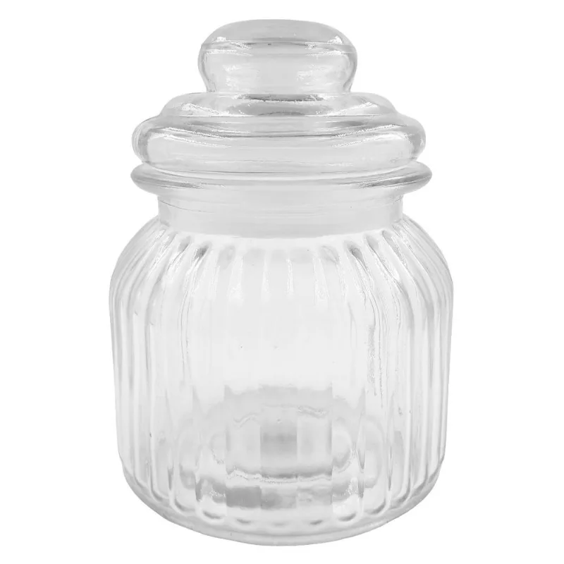 Pote C/ Tampa 650ML em Vidro Flashgoods