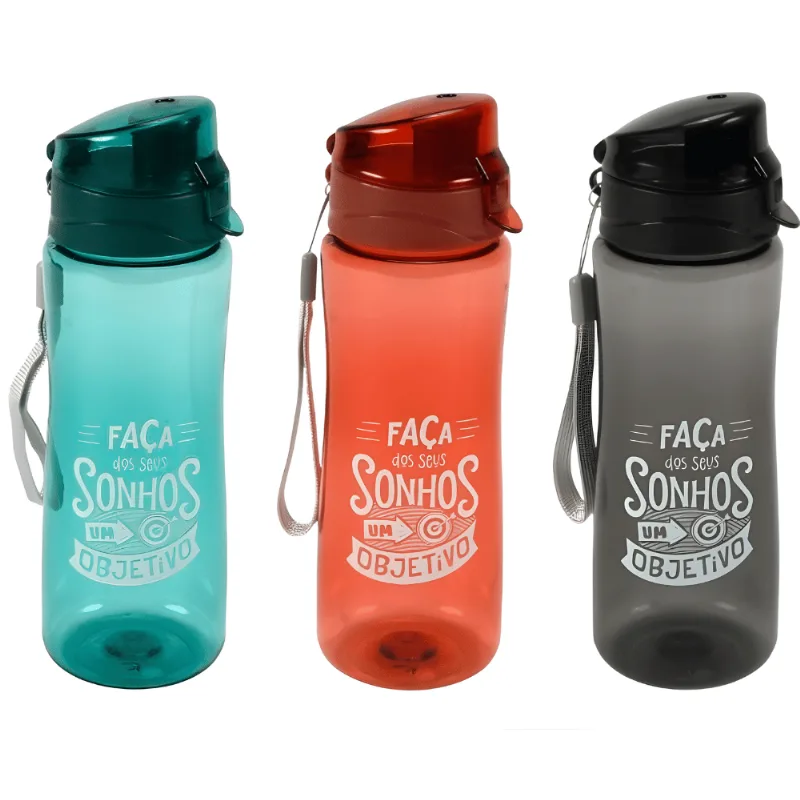 Squeeze Plástica 350ml - Cores Sortidas - F5170