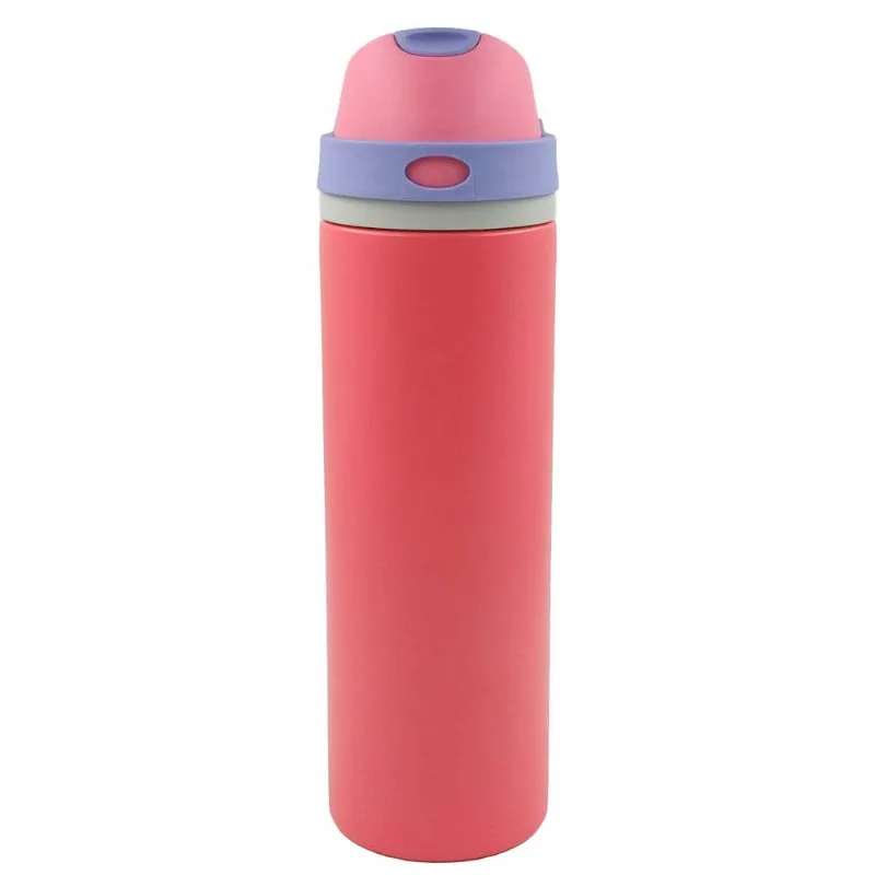 Garrafa Térmica C/ Alça 750ml em Aço Inox Flashgoods-Rosa
