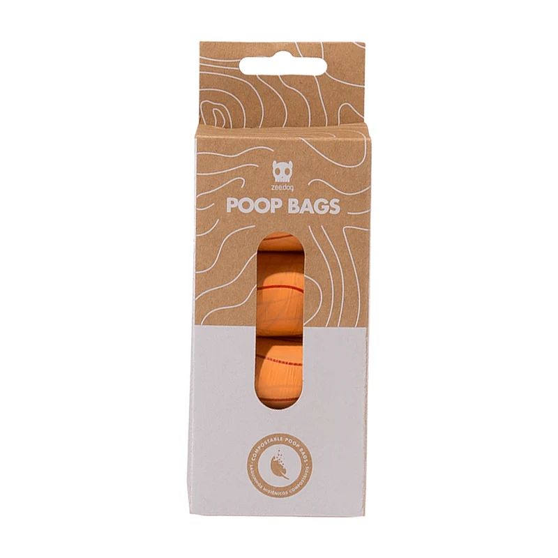 Bolsas Compostables Poo Bag Refill Box Zee.Dog 4 Unidades SIN SABOR