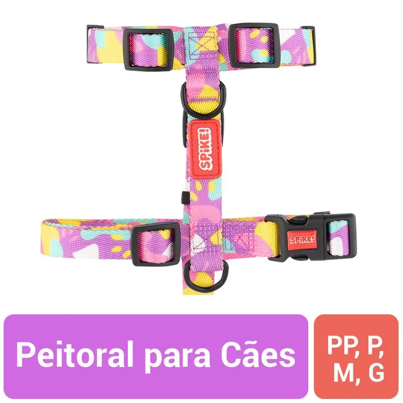 Peitoral Spike Doodle Para Cães - P