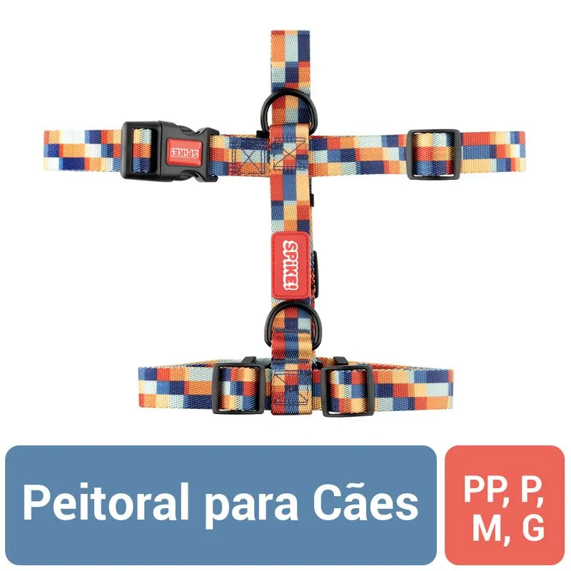 Peitoral Spike Bluechess Para Cães - P