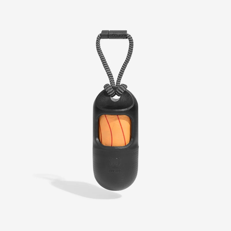 Black | Poop Bag Dispenser With Compostable Bags