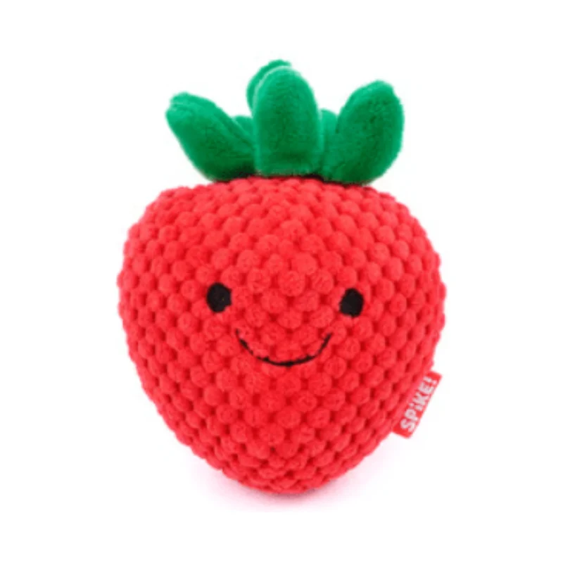 JUGUETE PARA PERRO KAWAII PLUSH STRAWBERRY - ZEE.DOG ESTANDAR