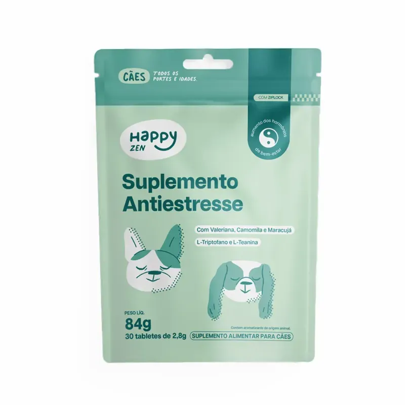 Suplemento Happy Zen Antiestresse para Cães Happy Med 84 g