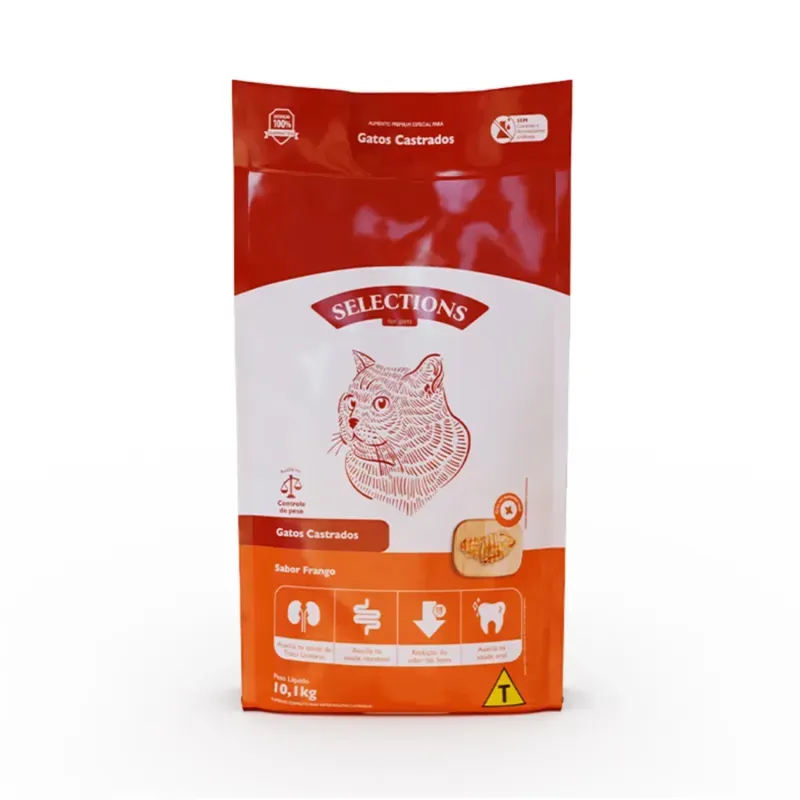 Ração Selections for Pets Gatos Castrados Frango 10,1 kg