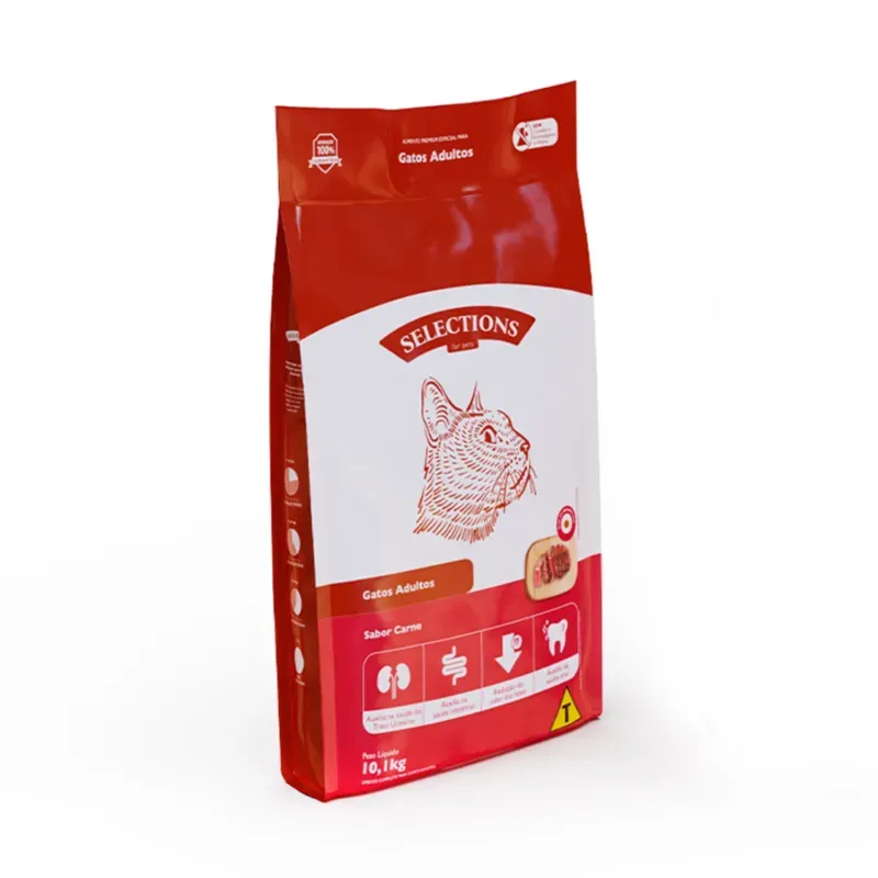 Ração Selections for Pets Gatos Adultos Carne 10,1 kg