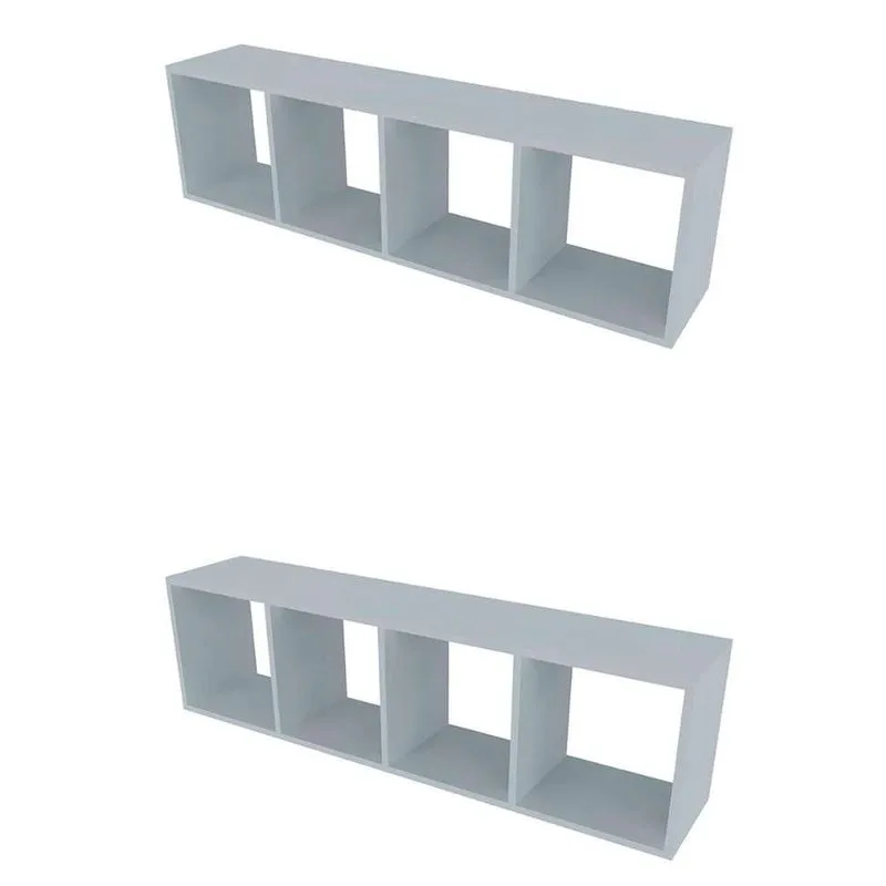 Conjunto com 2 Nichos Ciati Cinza Cristal
