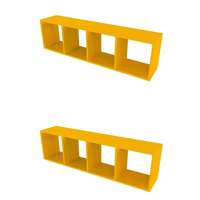 Conjunto Com 2 Nichos Ciati Amarelo