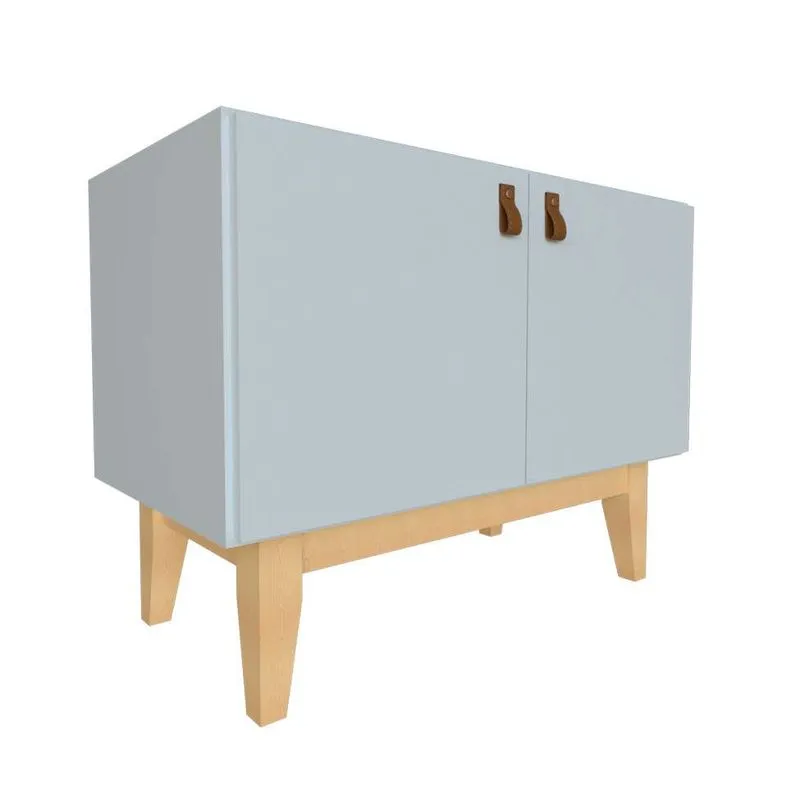 Armário Infantil Tango 2 pt Cinza Cristal