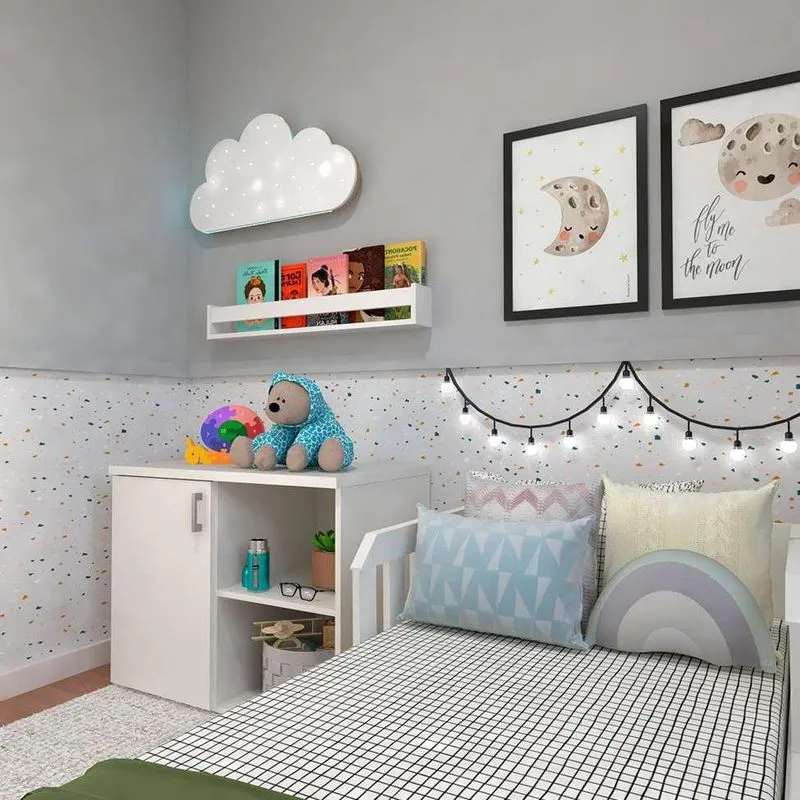 Quarto Infantil Adoleta 1 pt Branco
