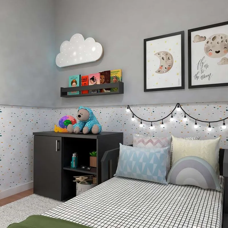 Quarto Infantil Adoleta 1 pt Preto