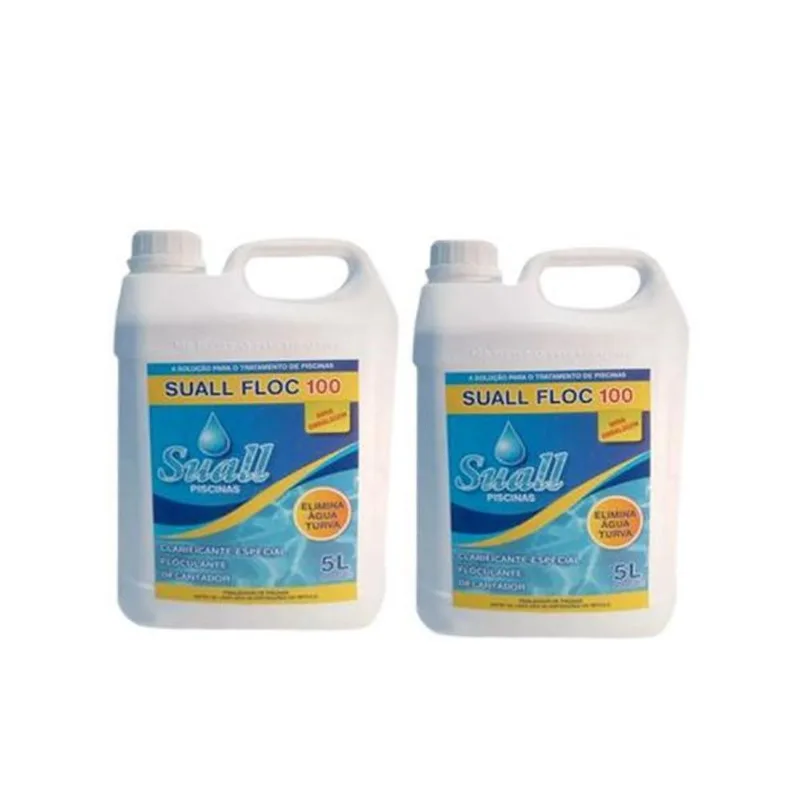 2 Clarificantes Decantador Floculante Piscinas Suall 5lt