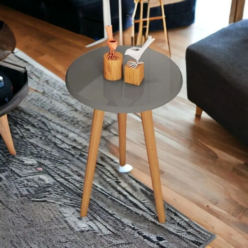 Mesa Lateral Brilhante Titanium Bechara