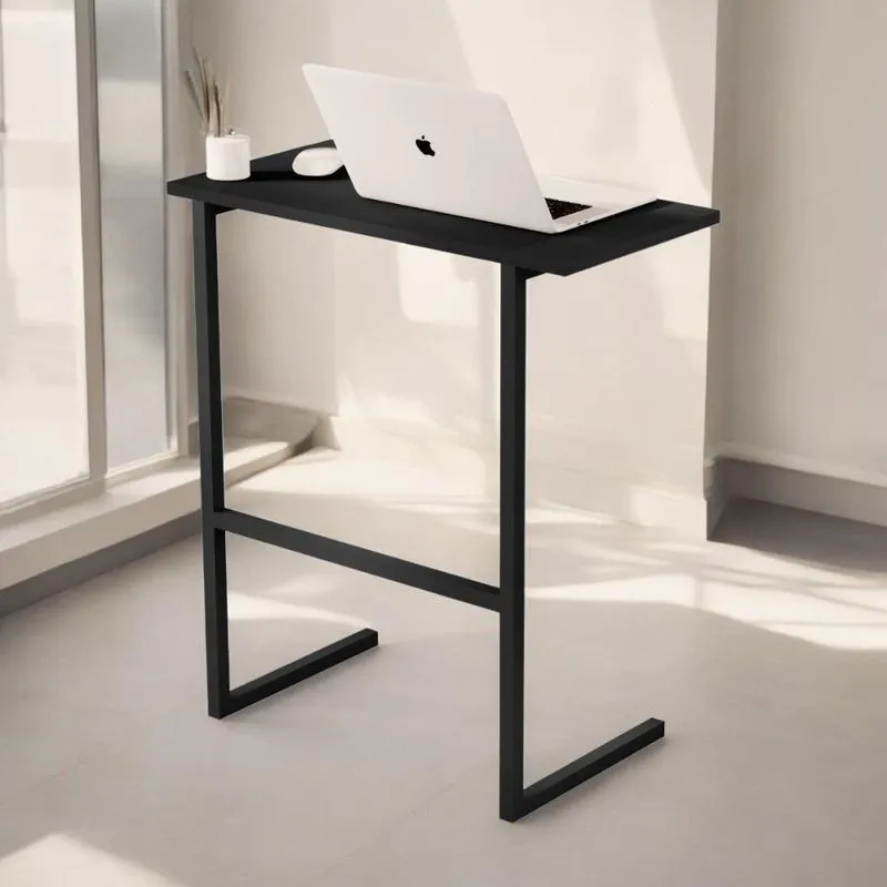 Mesa Para Notebook Thor Preta Sal Movelaria
