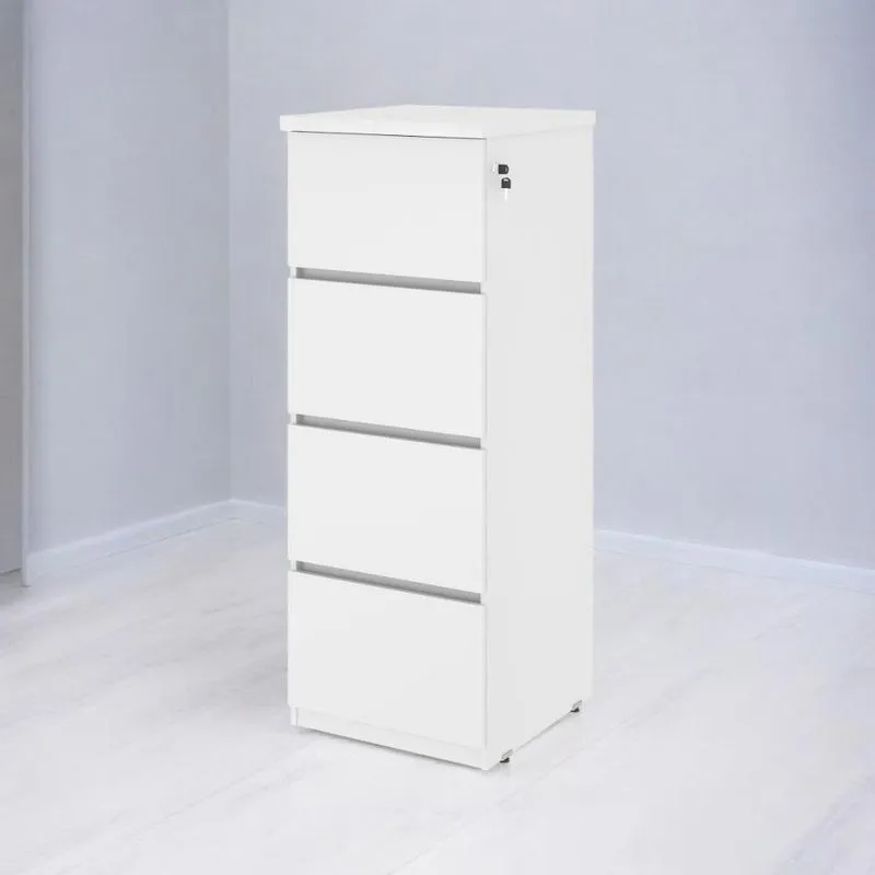 Gaveteiro Arquivo 04 Gavetas Doubler Branco
