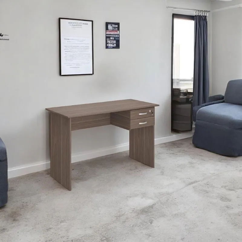 Escrivaninha Home Office Attuale com Gaveteiro 3 Gavetas em MDF-MDP 120cm Plata Móveis