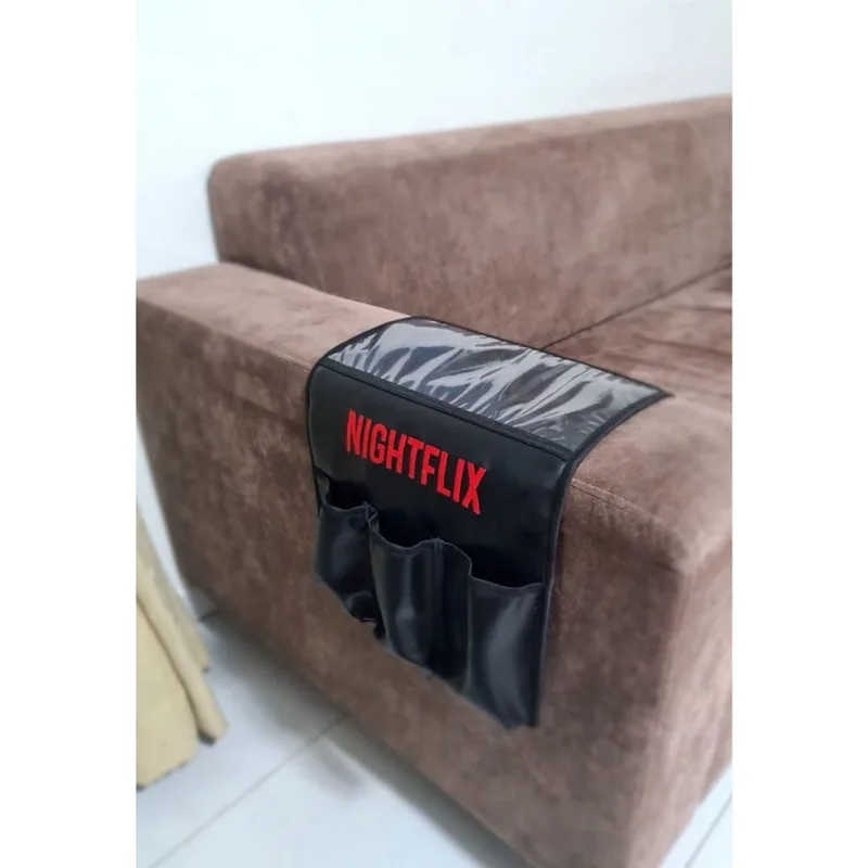Esteira Braço Sofá Porta Copo Corino Flexivel Netflix