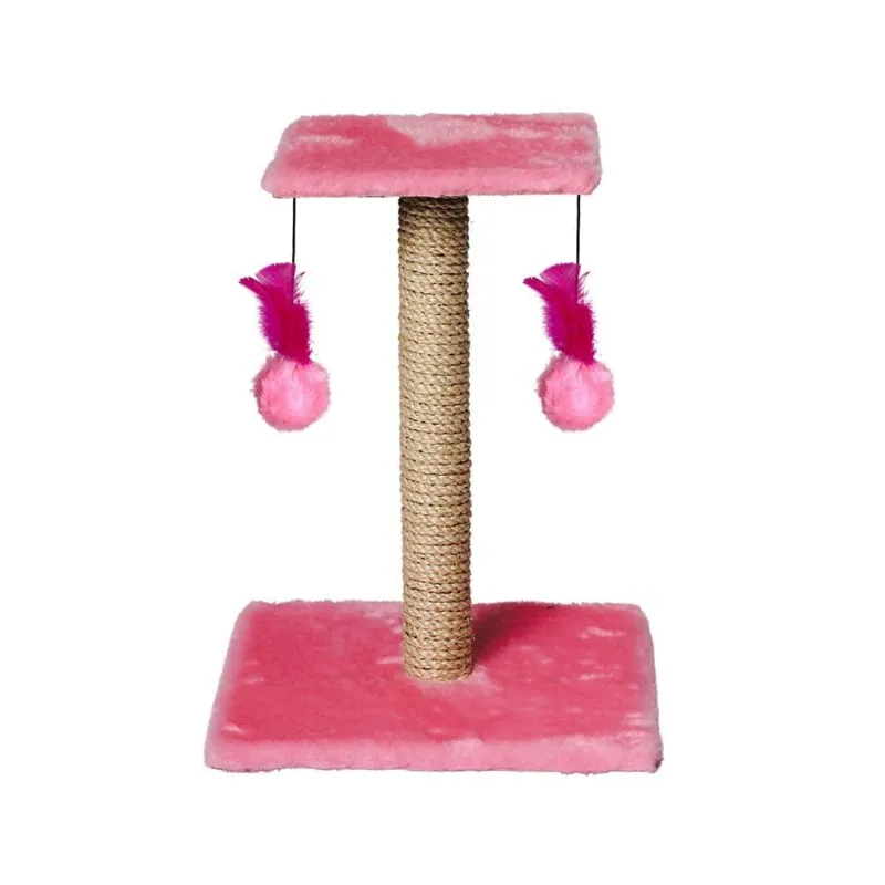 Brinquedo Arranhador Le Petin Duo Square Cat T1 Pink - Tam. Único