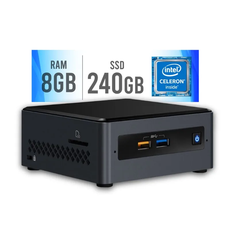 Mini pc Intel Dual Core J4005 4GB ssd 240GB Certo pc - nuc 103