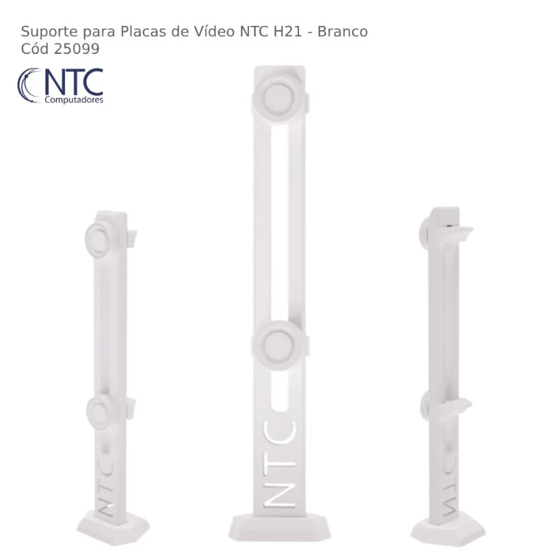 Suporte Para Placa de Vídeo ntc H21 Branco - H21WHT