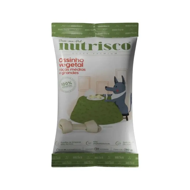 Ossinho Vegetal para Cães Médios e Grandes 80g - Nutrisco
