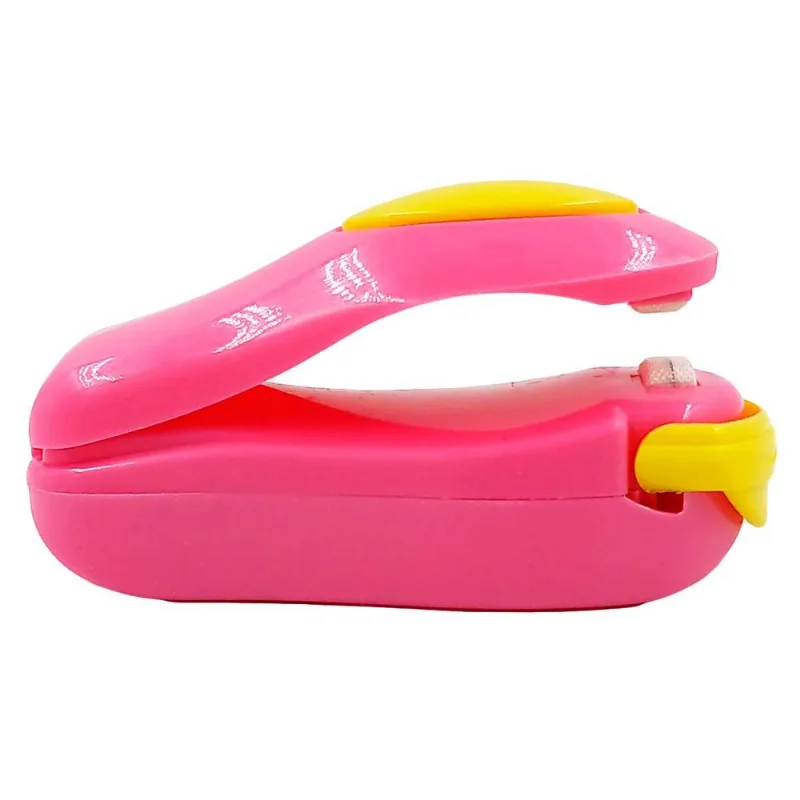 Mini Seladora Portátil 8,5cm em Plástico Top Útil-Rosa