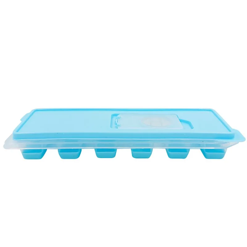 Forma de Gelo C/ Tampa 26x9cm em Silicone Top Útil-Azul