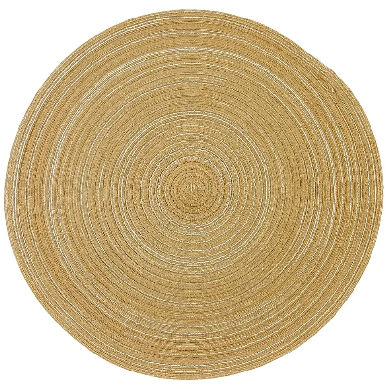 Jogo Americano Decorativo 38cm em Algodão Top Útil-Bege