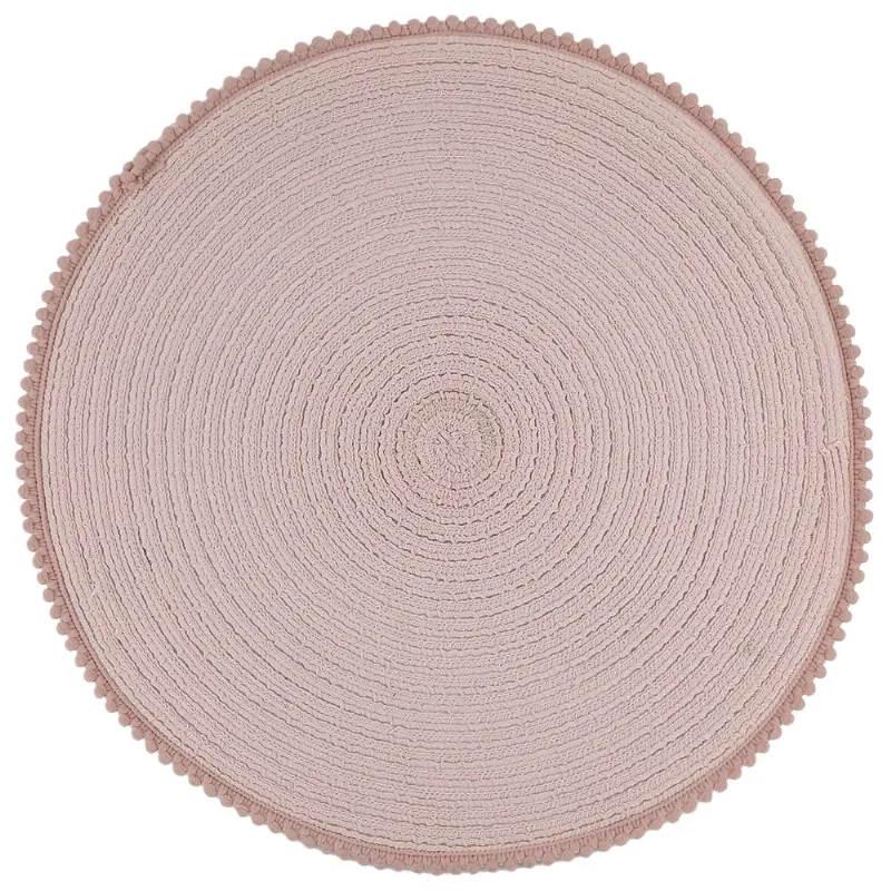 Jogo Americano Redondo 38cm em Poliéster Top Útil-Rosa