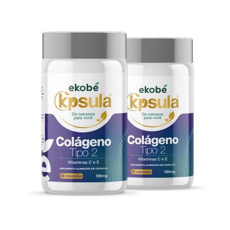 Colágeno + Vitamina C E E Tipo 2 Suplemento 30 Cápsulas