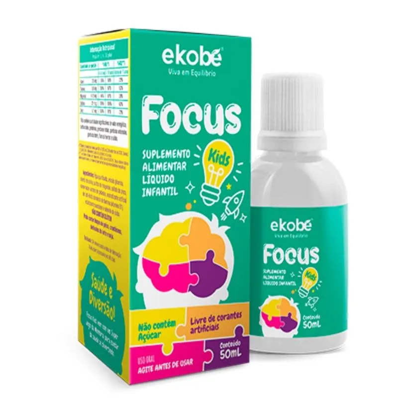 Focus Kids 50ml - Sabor Tutti-Frutti - Ekobé