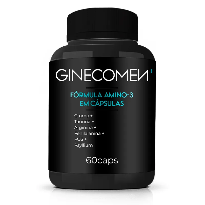 Ginecomen Amino-3 Original® Redução De Ginecomastia 60caps