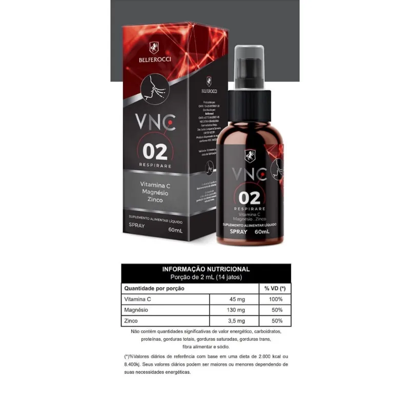 Vnc 02 Respirare Suplemento Alimentar Ionizado Belferocci