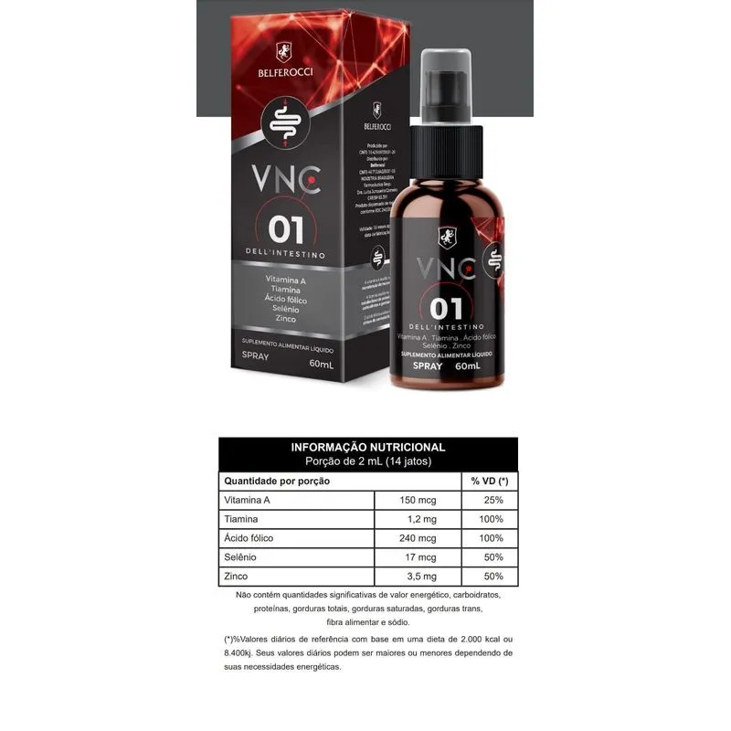 Vnc 01 Dell Intestino Supl. Alimentar Ionizado Belferocci