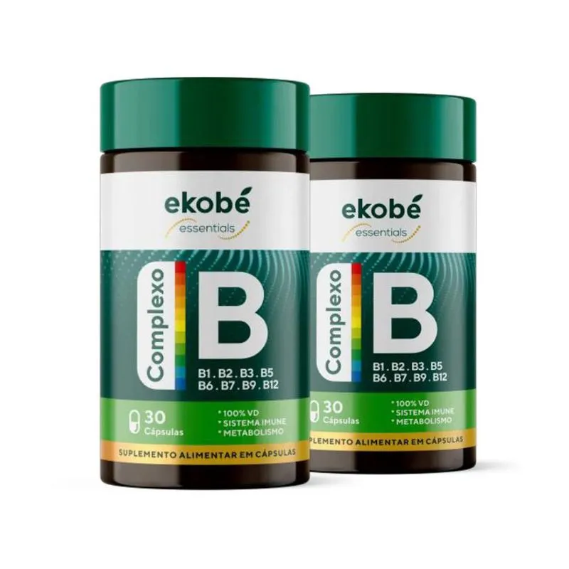 Complexo B Multi Vitaminas 30 Cápsulas -Ekobé