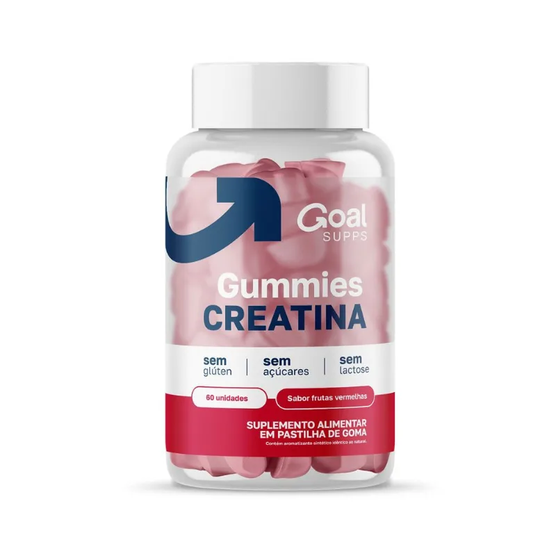 Creatina Em Goma Sabor Frutas Vermelhas 60 Gomas Goal Supps