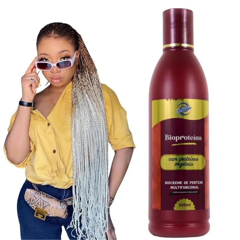 Creme Para Pentear Com Bio Proteína Para Tranças Box Braids